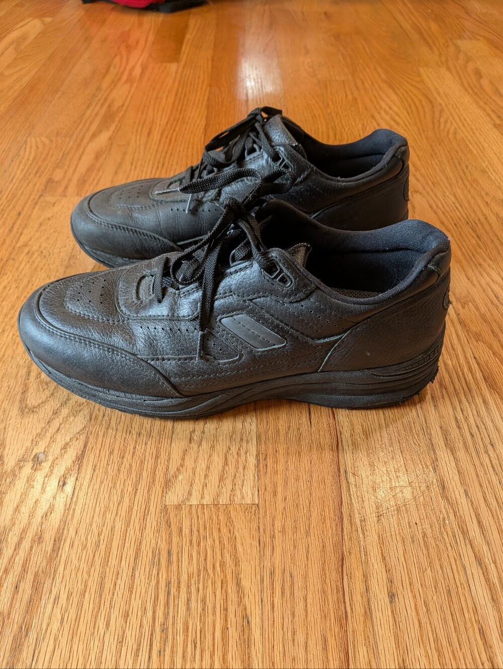 SAS Men's Black Leather Lace-Up Sneakers